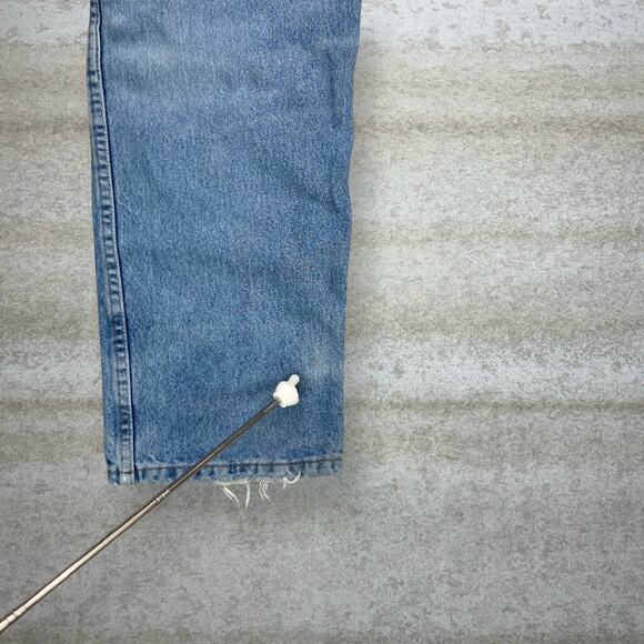 Vintage 90s Rustler Skater Jeans 34x32 Relaxed Straight Leg Fit Light Wash Denim - Picture 5 of 5